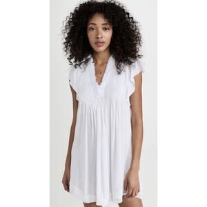 Poupette St Barth Sasha Mini Dress in white Womens Medium $350 Beach Resort